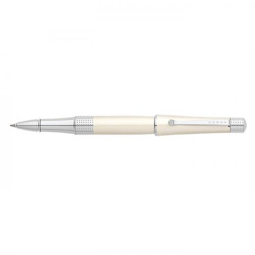 Cross - Beverley, Pearlescent White Lacquer and steel Rollerball Pen