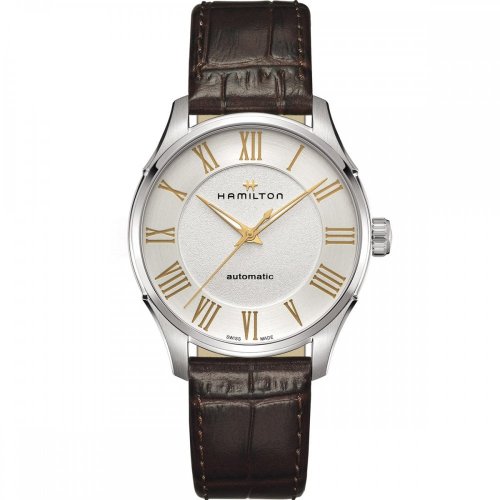 Hamilton - Jazzmaster, Stainless Steel/Tungsten - Leather - Automatic Strap, Size 40mm H42535550