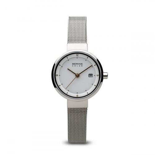 Bering - Solar, Stainless Steel/Tungsten Mesh Bracelet Watch 14426-001