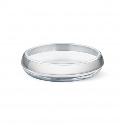 Georg Jensen - Duo, Stainless Steel/Tungsten - Round Bowl with Collar, Size small