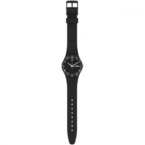 Swatch - OVER BLACK, Plastic - Watch, Size 34mm - GB757