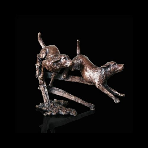 Richard Cooper - Pair Dogs, Bronze  Ornament 2021