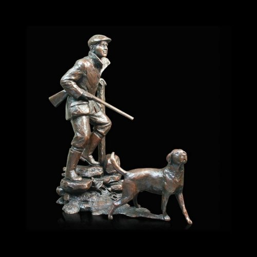 Richard Cooper - Large Shooter & Dog, Bronze  Ornament 826