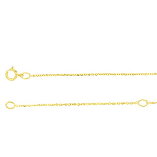 Guest and Philips - Yellow Gold 9ct Fine Rolo Extra Bolt Chain 09CHFA70186