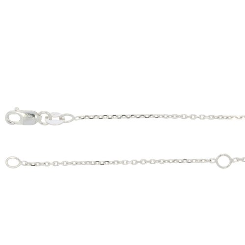 Guest and Philips - Fine Rolo, White Gold - 9ct Chain, Size 20-22