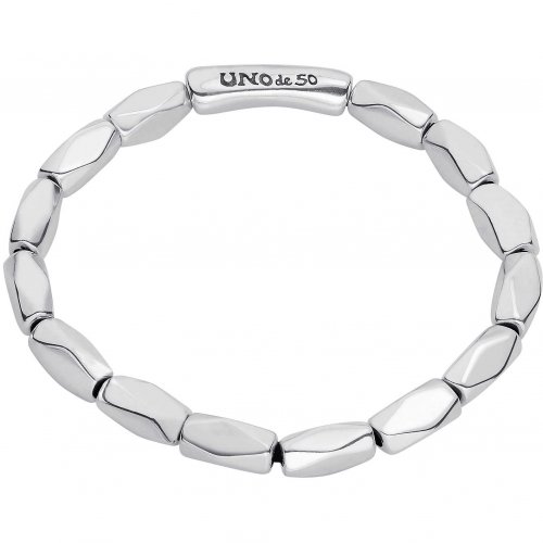 Uno de 50 - Elastic, Silver Plated Bracelet PUL2088MTL0000M