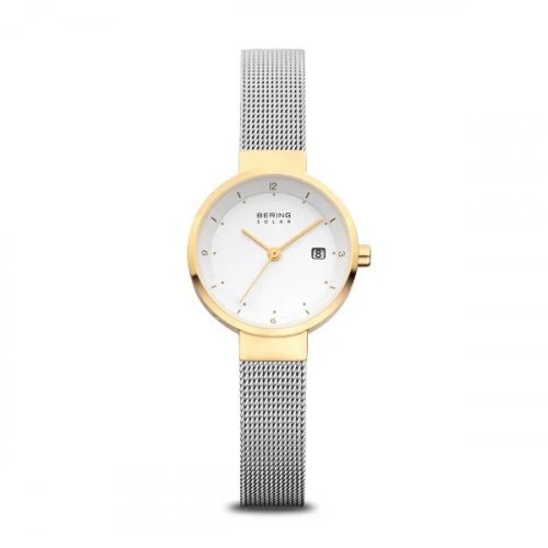 Bering - Yellow Gold Plated - Stainless Steel - Solar Watch, Size 26mm 14426-010