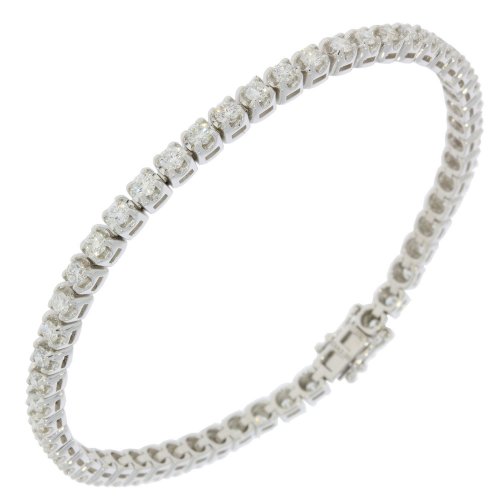 Guest and Philips - D 3ct HI I1 53st Set, White Gold - Diamond Line Bracelet 09BRDI81264