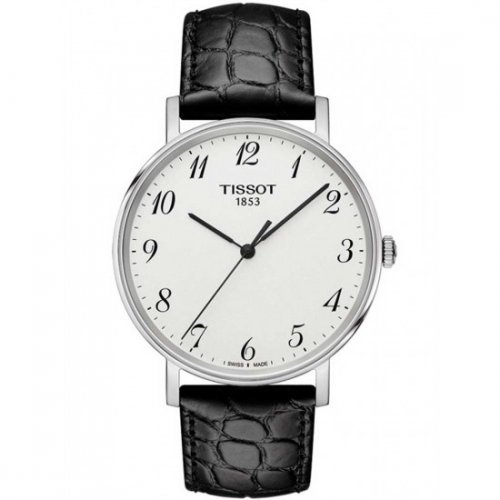 Tissot - Everytime Classic, Stainless Steel - Leather - Quartz Watch, Size 38mm T1094101603200