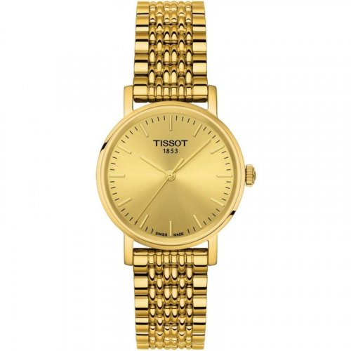 Tissot - Yellow Gold Plated - Stainless Steel - Quartz Watch, Size 30mm T1092103302100