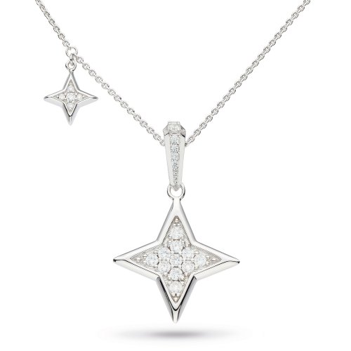 Kit Heath - Revival Astoria, CZ Set, Sterling Silver - Star Necklace, Size 18