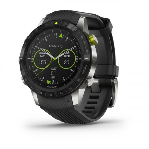 Garmin - MARQ Athlete, Titanium - Plastic/Silicone - GPS Smartwatch, Size 46mm 010-02006-16