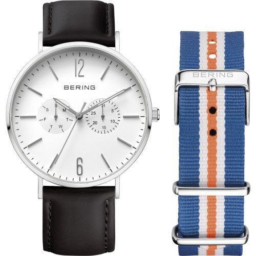 Bering - Classic, Stainless Steel Black Strap Watch - 14240-404