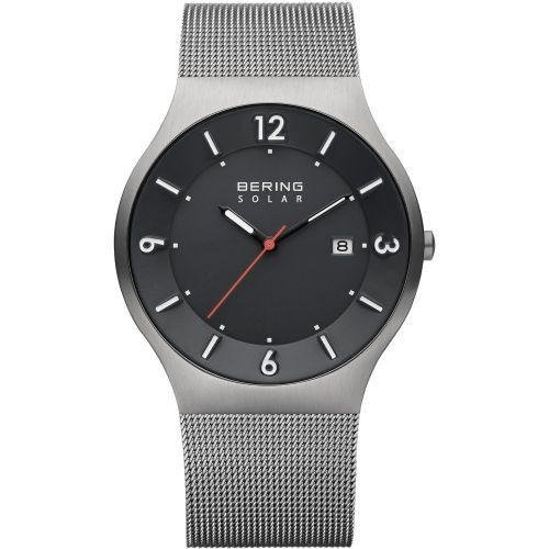 Bering - Gents, Stainless Steel Mesh Band, Solar Watch 14440-077 14440-077 14440-077