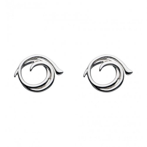 Kit Heath - Sterling Silver Helix Wrap Stud Earrings