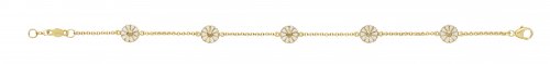 Georg Jensen - Daisy, Yellow Gold Plated - Bracelet, Size 18.5cm 10018927