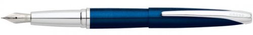 Cross - ATX, - Translucent Blue Lacquer Fountain Pen, Size 0.905x5.49
