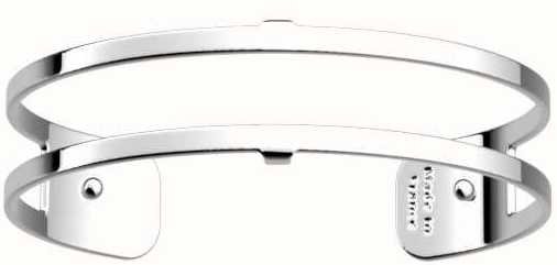 Les Georgettes Paris Brass Silver Plated Pure Bangle Cuff Size 14mm 70337481600000