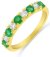 Guest and Philips - Emerald Set, Yellow Gold - 9ct D 25pt 4st Em 5st HET Ring 09RIDG85507