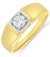 Guest and Philips - Lab Grown Diamond Set, Yellow Gold - White Gold - 9ct LG 50pt 1st Signet Ring, Size U 09RIDI89424