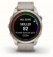 Garmin - Fenix 7S Pro Sapphire , Stainless Steel - Leather - Solar Watch, Size 42mm 010-02776-30