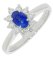 Guest and Philips - 0.30pts DIAMOND CEYLON, Sapphire Set, Platinum - RING PLRIDG86890