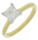 Guest and Philips - Lab Grown Diamond Set, Yellow Gold - White Gold - 9ct D 1ct 1st F VS1 Ring, Size N 09RIDI96290 CERT212