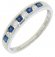 Guest and Philips - Sapphire Set, White Gold - 9ct D 10pt 4st Sapp 5st HET Ring, Size N.5 09RIDG85555