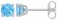 Guest and Philips - Topaz Set, White Gold - 9ct 2st BT Rnd 4 Claw Stud Earrings, Size 5mm 09EASH86772