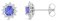 Guest and Philips - Tanzanite Set, White Gold - 9ct D 33pt 24st 2st Tan Oval Earrings 09EASG86146
