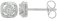 Guest and Philips - Diamond Set, White Gold - 9ct D 4pt 2st Cush Twist Earrings 09EASD82273