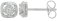 Guest and Philips - Diamond Set, White Gold - 9ct D 4pt 2st Cush Twist Earrings 09EASD82273