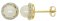 Guest and Philips - Pearl Set, Yellow Gold - White Gold - 9ct FWCP D 5pt 16st Earrings, Size 6-6.5 09EASG87034