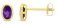 Guest and Philips - Amethyst Set, Yellow Gold - STUD EARRINGS 09EASH85978