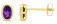 Guest and Philips - Amethyst Set, Yellow Gold - STUD EARRINGS 09EASH85978