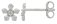 Guest and Philips - Diamond Set, White Gold - 9ct 0.6pt 2st Dia Pol & Illus Earrings, Size 6.5mm 09EASD82414