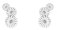 Georg Jensen - Daisy, Enamel 3 Flower Layered Earrings 20001543