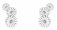 Georg Jensen - Daisy, Enamel 3 Flower Layered Earrings 20001543