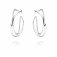 Georg Jensen - Infinity, Sterling Silver Hoop Earrings 3539267