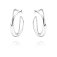 Georg Jensen - Infinity, Sterling Silver Hoop Earrings 3539267