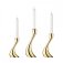 Georg Jensen - Stainless Steel Cobra Candle Holders 3 Piece