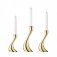 Georg Jensen - Stainless Steel Cobra Candle Holders 3 Piece