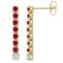 Guest and Philips - Ruby Set, Yellow Gold - 9ct D 10pt 2st Ruby 15st Earrings 09EADG87352