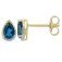 Guest and Philips - Topaz Set, Yellow Gold - White Gold - 9ct BT 2st D 1pt 2st Earrings 09EASG86256