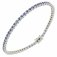 Guest and Philips - Diamond Set, White Gold - 9ct 10pt 3st Dia & 58st Ceylon Sapp Line Bracelet 09BRDG87179