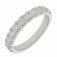 Guest and Philips - 9ct, 1ct 11 Stone Diamond Set, White Gold - Half Eternity Ring, Size N