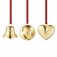 Georg Jensen - Ball, Bell Heart, Brass Christmas Dec 10020124
