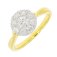 Guest and Philips - Diamond Set, Yellow Gold - 18ct 1ct 9st '3ct Look' Cluster Ring 18RIDI81337