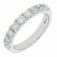 Oro - Diamond 1.00ct Set, Platinum - Half Eternity Ring, Size N