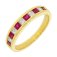 Guest and Philips - Ruby Set, Yellow Gold - 18ct D 35pt 5st Rub 6st HET Ring, Size N 18RIDG87148